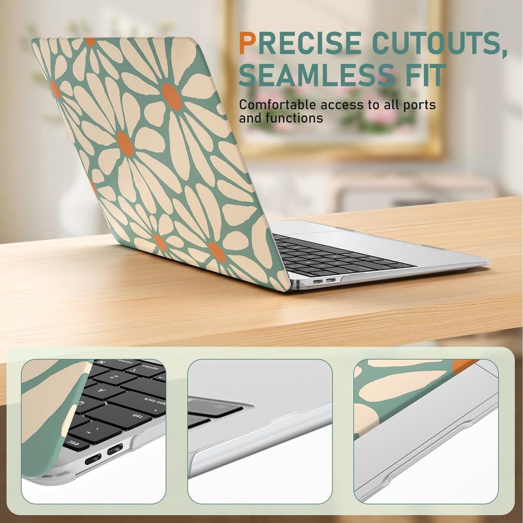 iLeadon Pink Floral MacBook Air 13 Case & Cover