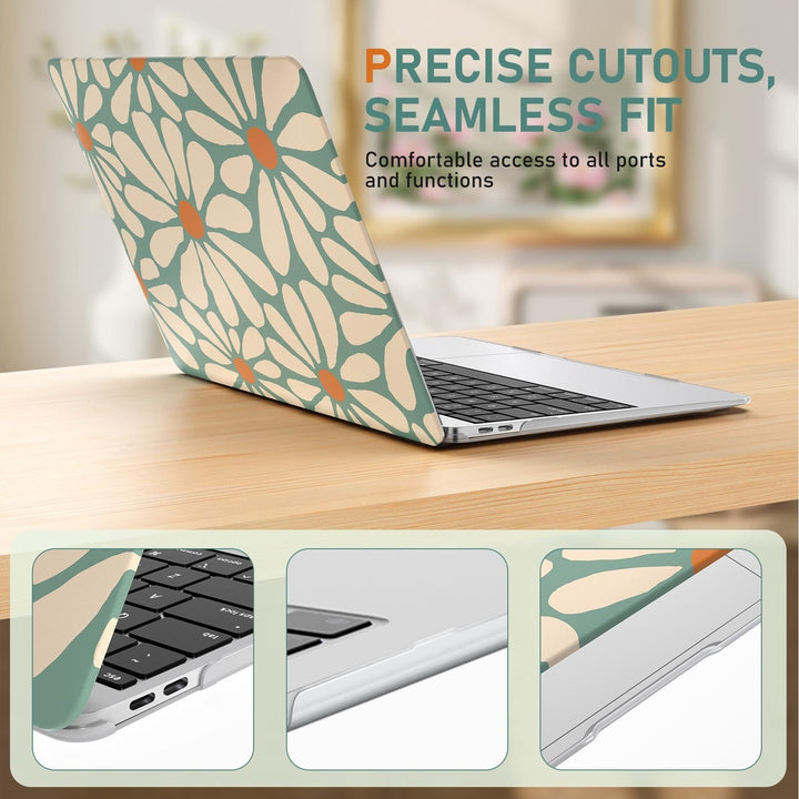 iLeadon Pink Floral MacBook Air 13 Case & Cover