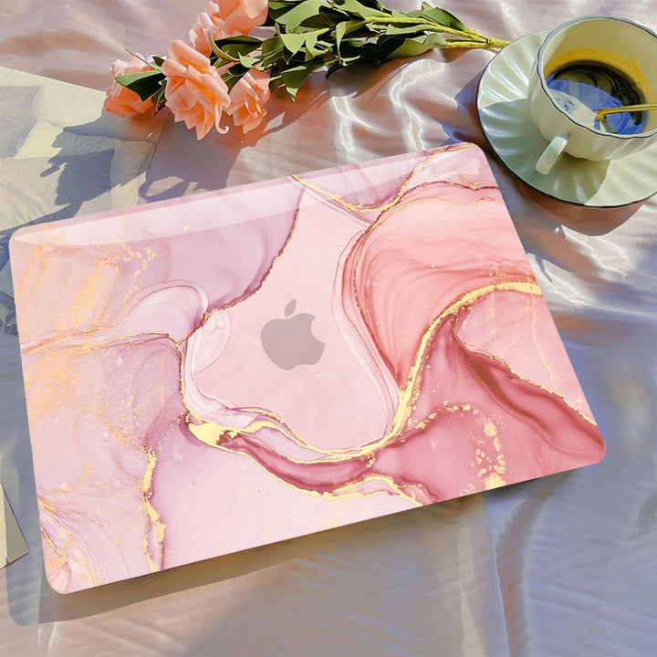 Purple Marble MacBook Air Shell & Accessory Set