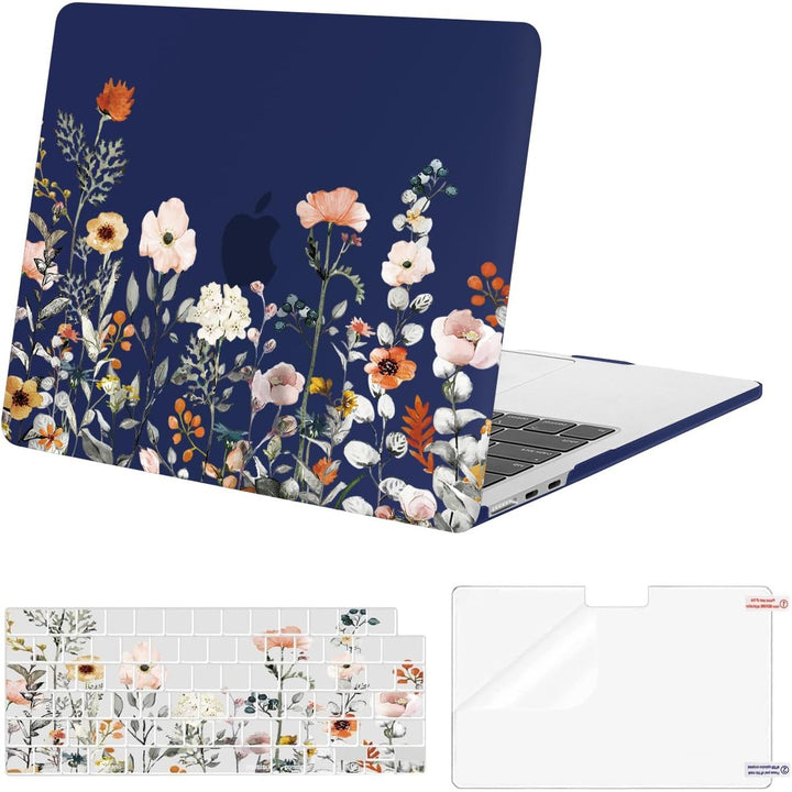 Clear Bloom MacBook Air 13 Case & Cover Set