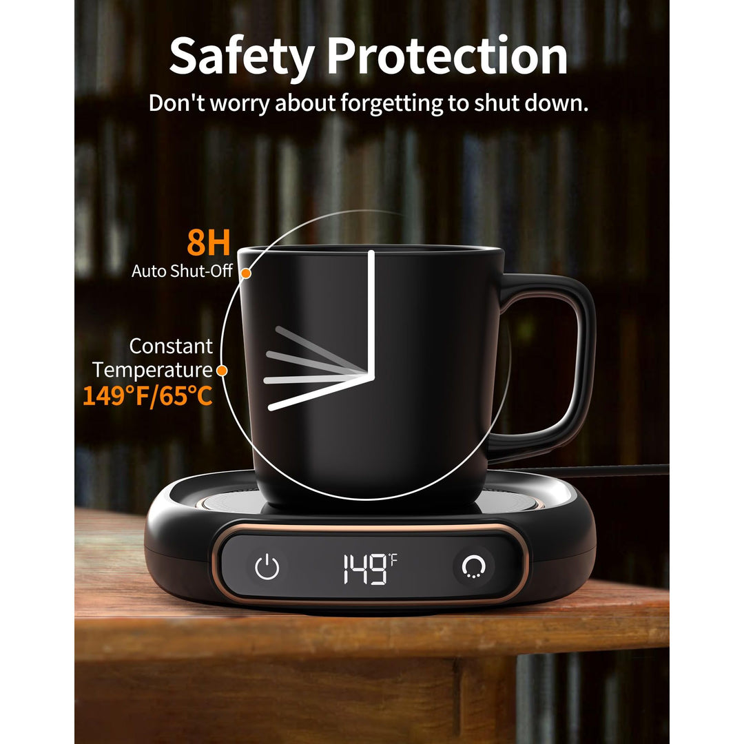 Lerat Smart Mug Warmer: Temp Control & Auto Shutoff