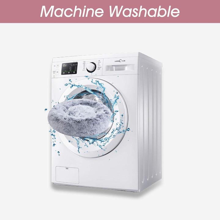 WESTERN HOME Calming Donut Pet Bed – Fluffy & Cozy - DOKUTRONIX