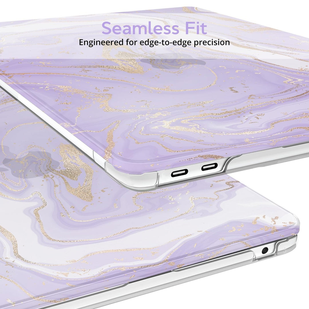 Purple Marble MacBook Air Shell & Accessory Set