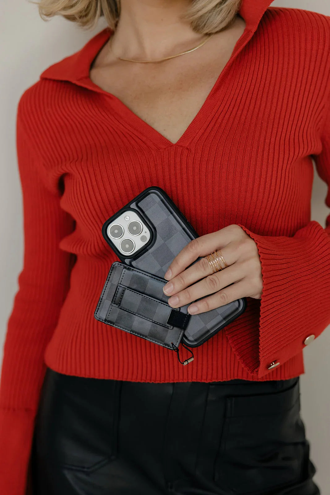 Midnight Check Magnetic Case and Wallet