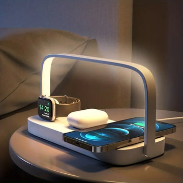 3-in-1 Mobile Phone Wireless Charger Night Lamp