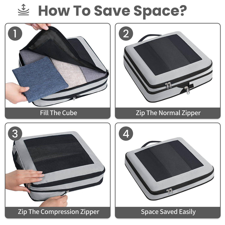 TravelWise Pack & Compress Cube Set - DOKUTRONIX
