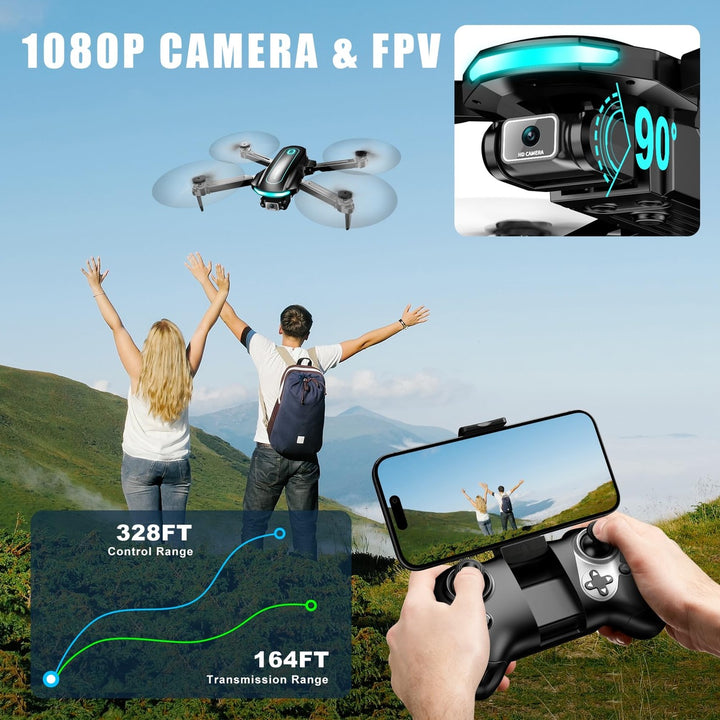 SkySnap Mini Drone: HD, Foldable, Fun for All!