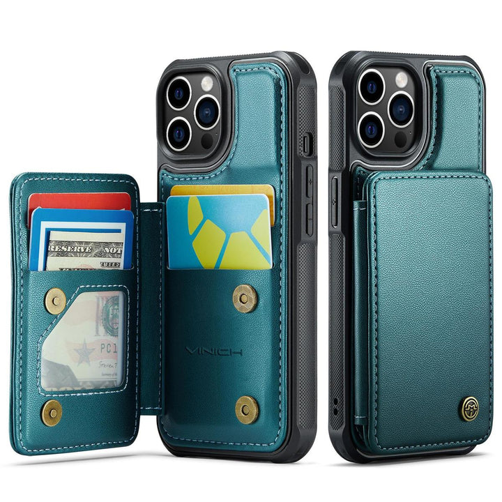 Vinich WalletPro for iPhone 12/12 Pro-Purple - DOKUTRONIX