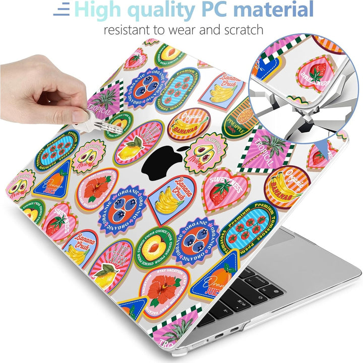 MEEgoodo Floral Hard Shell Case for MacBook Air 13