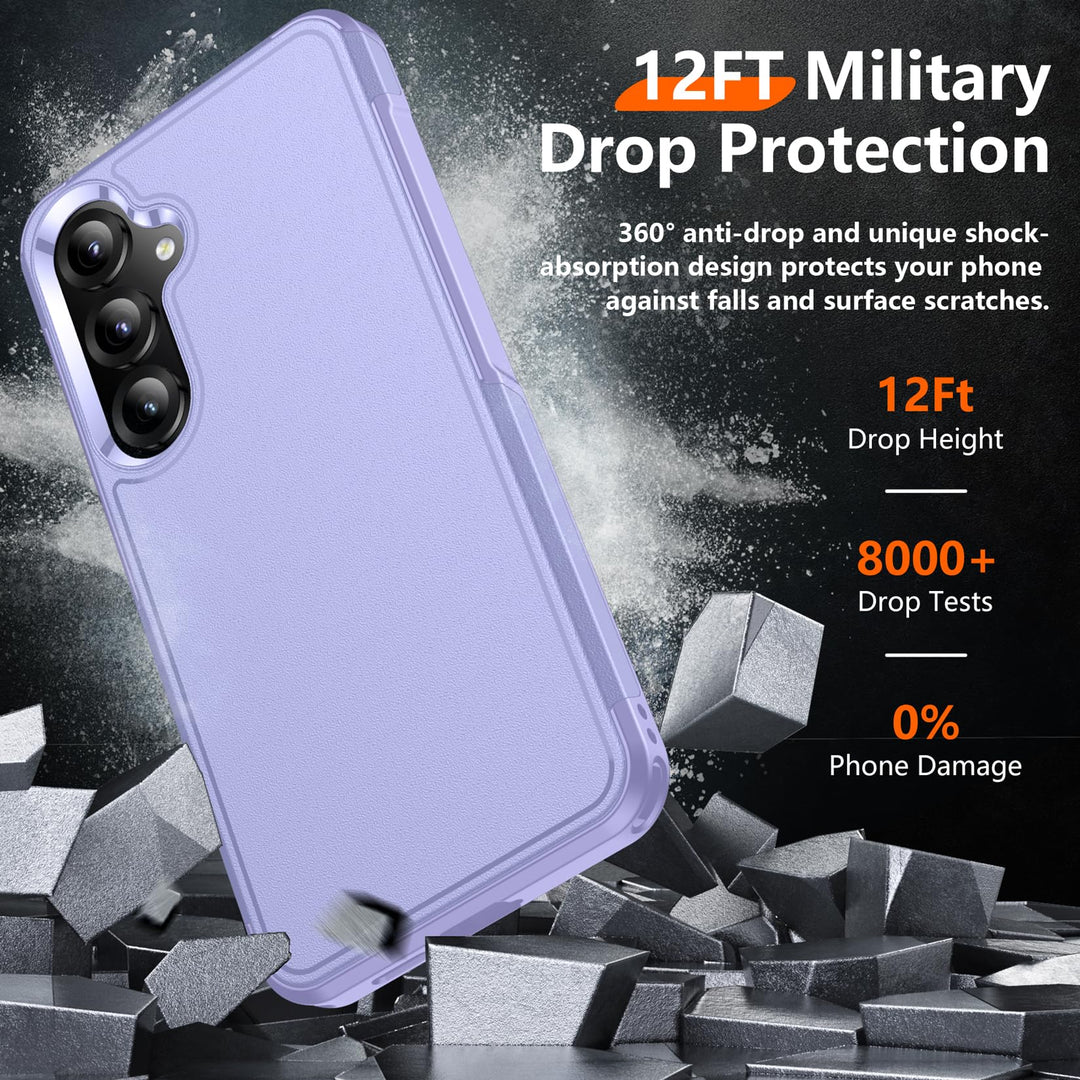 Red2Fire Designed for Samsung Galaxy A16 5G Case, [Military Grade Drop Protection] Non-Slip Heavy Duty Full Body Shockproof Protection Phone Case Galaxy A16 5G Case,Black - DOKUTRONIX