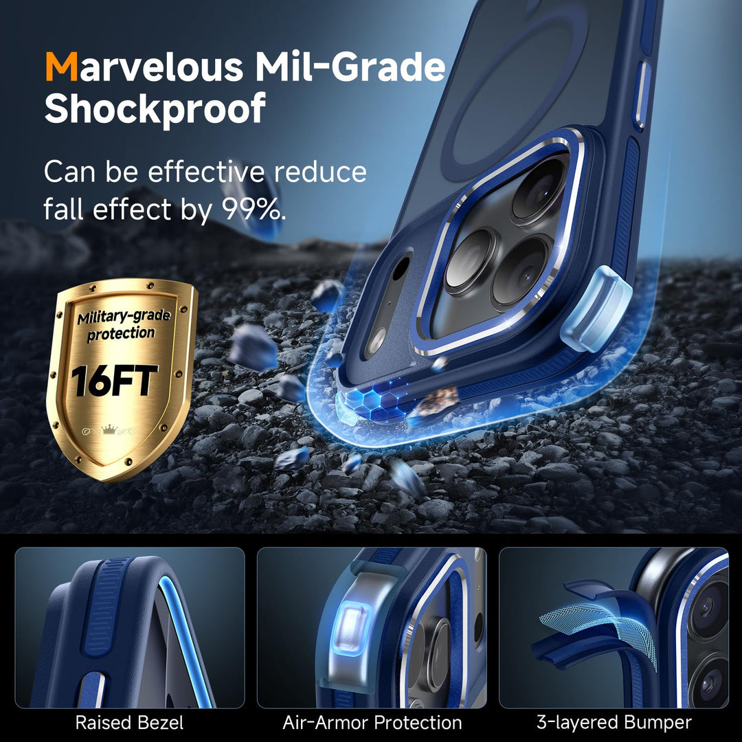 MagneFlex 3-in-1 iPhone 17 Pro Max Case - Red