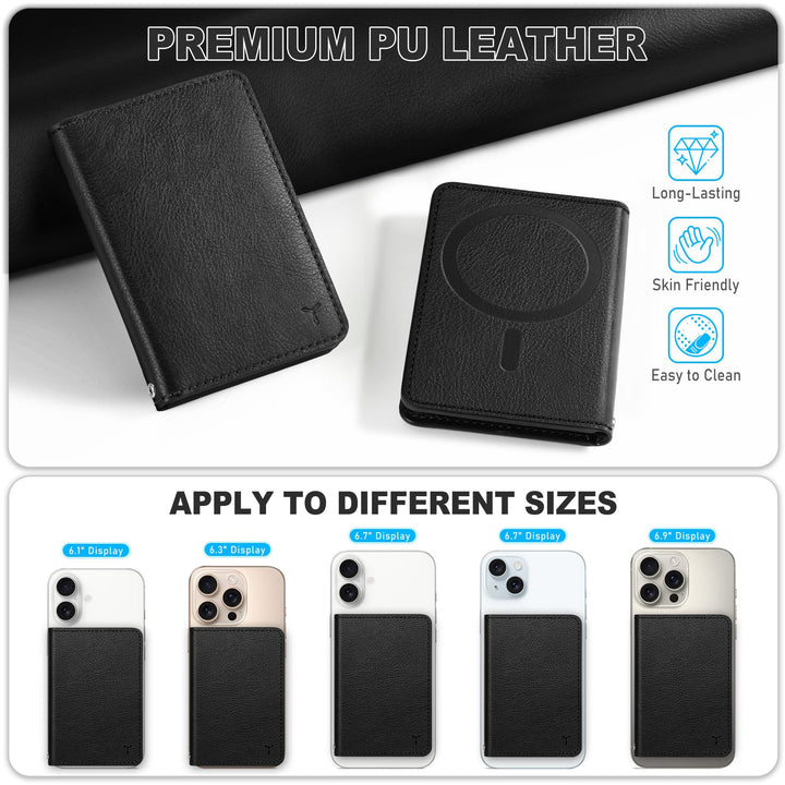 Magsafe PU Wallet - RFID, 6 Slots, Clear ID - DOKUTRONIX