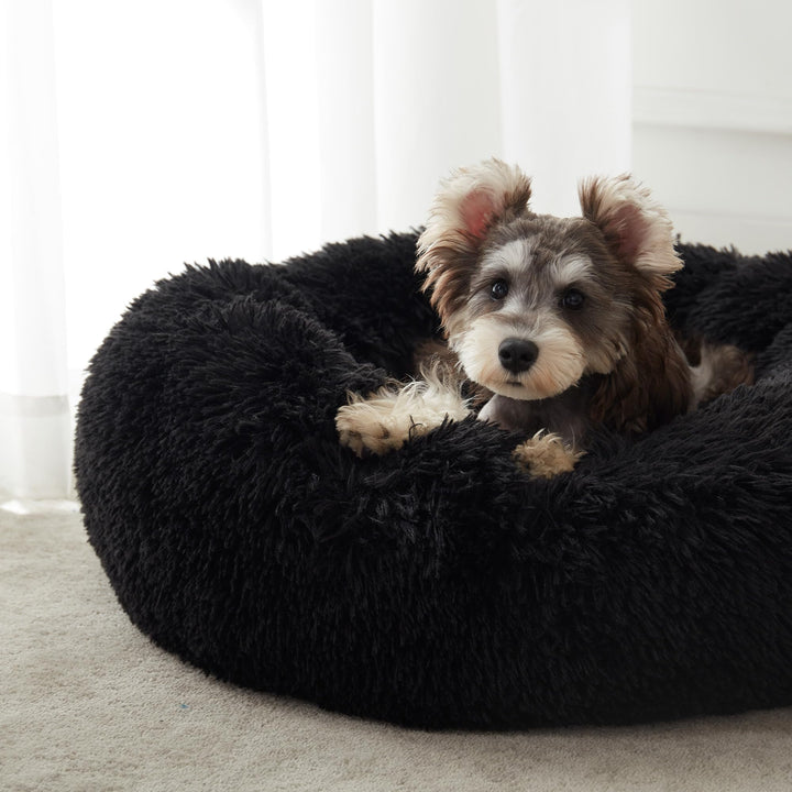 WESTERN HOME Calming Donut Pet Bed – Fluffy & Cozy - DOKUTRONIX