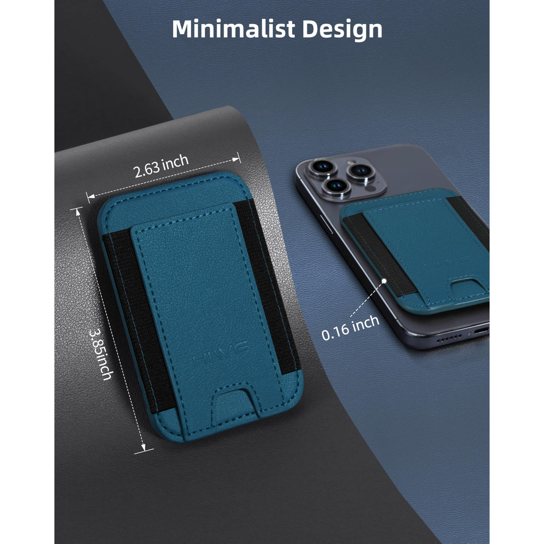MagSafe Slim Wallet: Magnetic Leather Card Holder - DOKUTRONIX