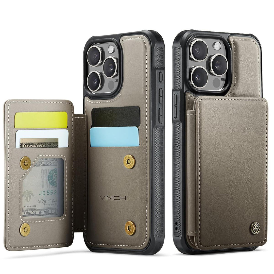 Vinich WalletPro for iPhone 12/12 Pro-Purple - DOKUTRONIX