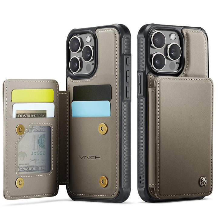 Vinich WalletPro for iPhone 12/12 Pro-Purple - DOKUTRONIX