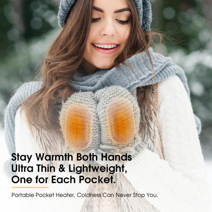 SmartHeat Duo: 20Hrs Rechargeable Hand Warmers