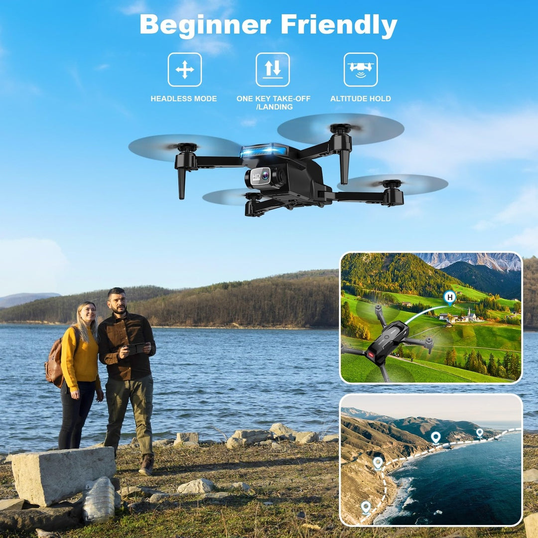 SkyMate 1080P Foldable Quadcopter with Gesture Control