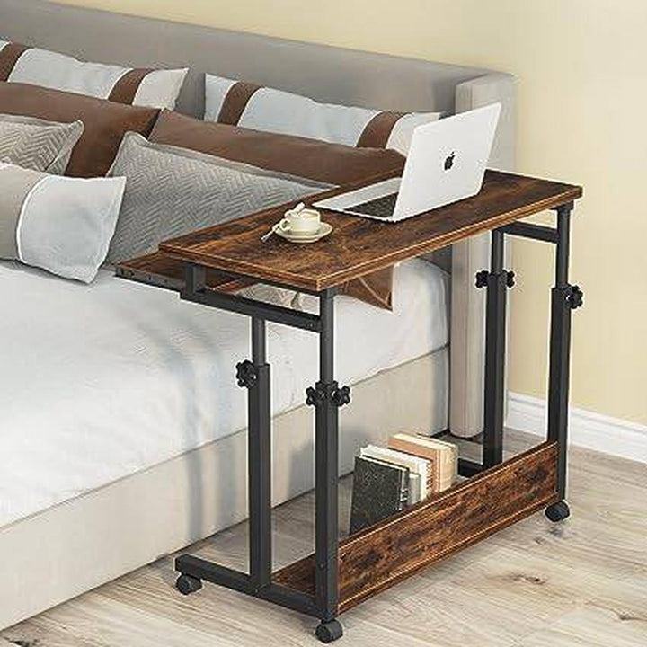 SofaMate: Adjustable Laptop Table in Brown - DOKUTRONIX