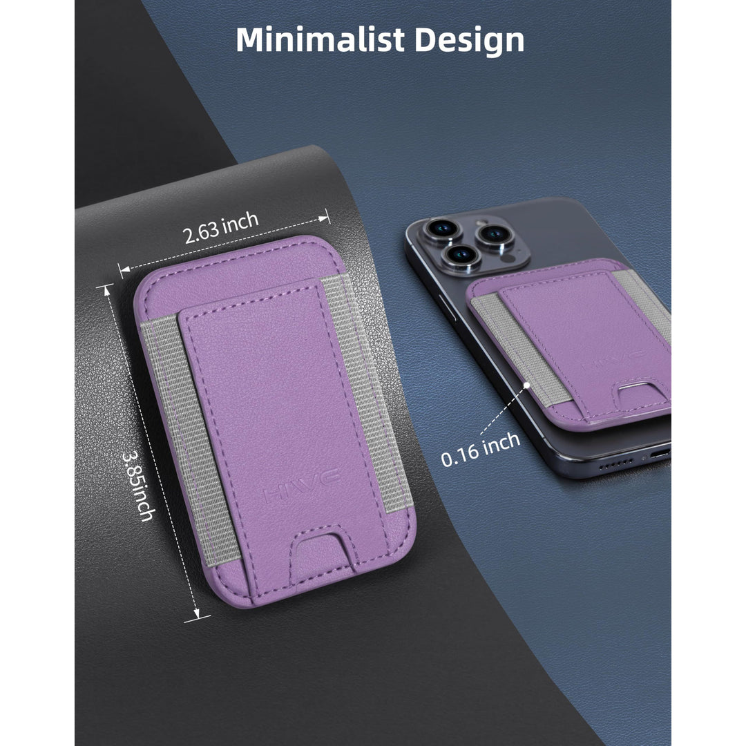 MagSafe Slim Wallet: Magnetic Leather Card Holder - DOKUTRONIX