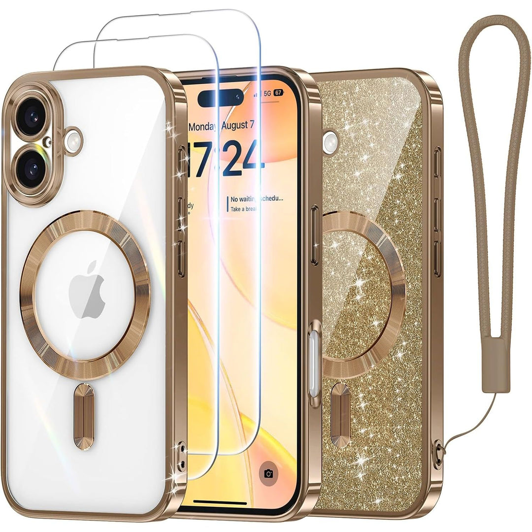 Cosmic Orange Glitter MagSafe Case for iPhone 17 Pro Max