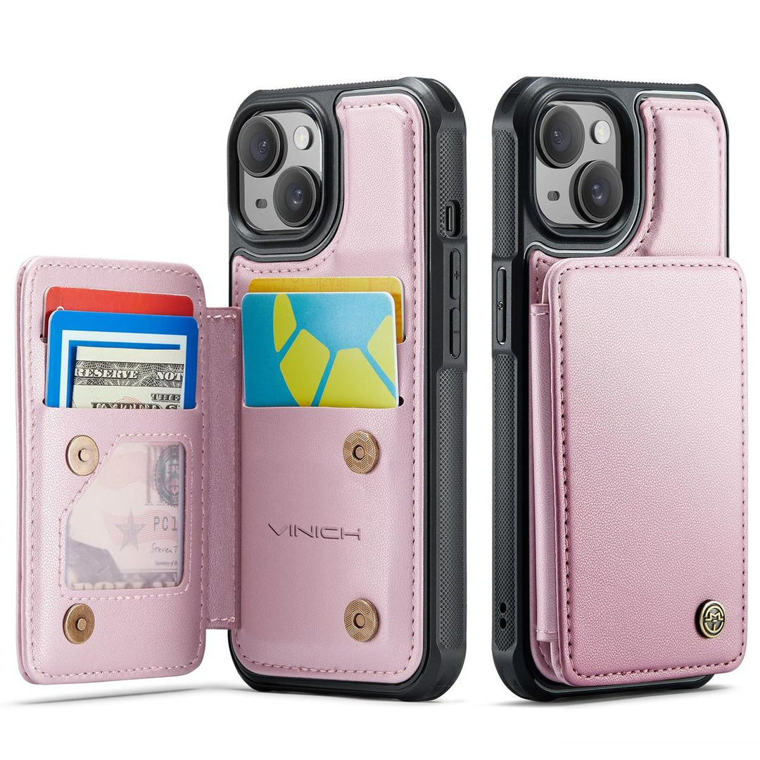 Vinich WalletPro for iPhone 12/12 Pro-Purple - DOKUTRONIX