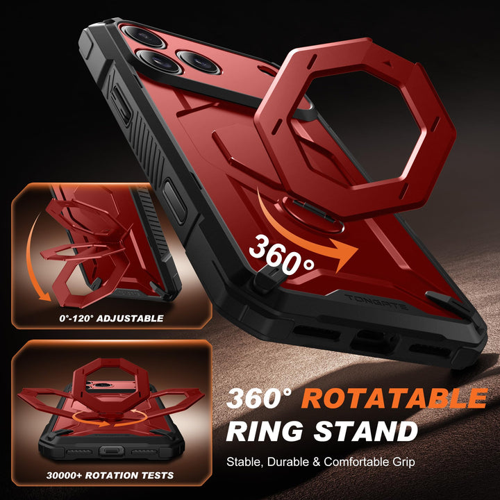 TONGATE 360° MagSafe Armor Case w/ Privacy & Camera Guard