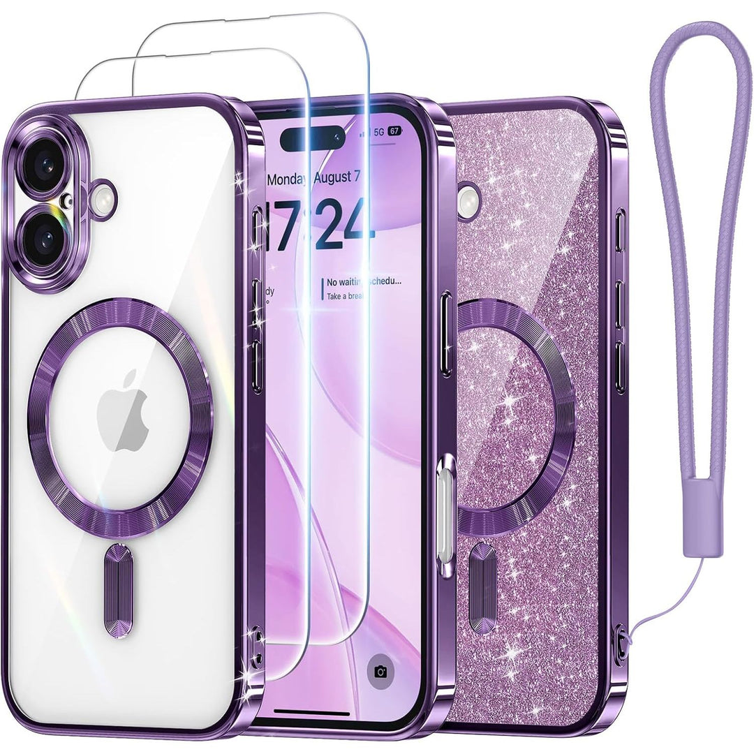 Cosmic Orange Glitter MagSafe Case for iPhone 17 Pro Max