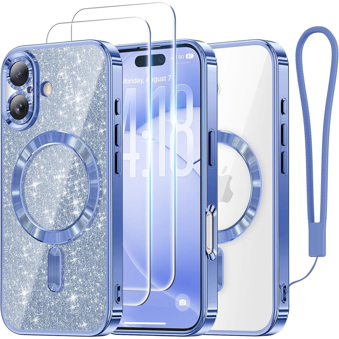 Cosmic Orange Glitter MagSafe Case for iPhone 17 Pro Max