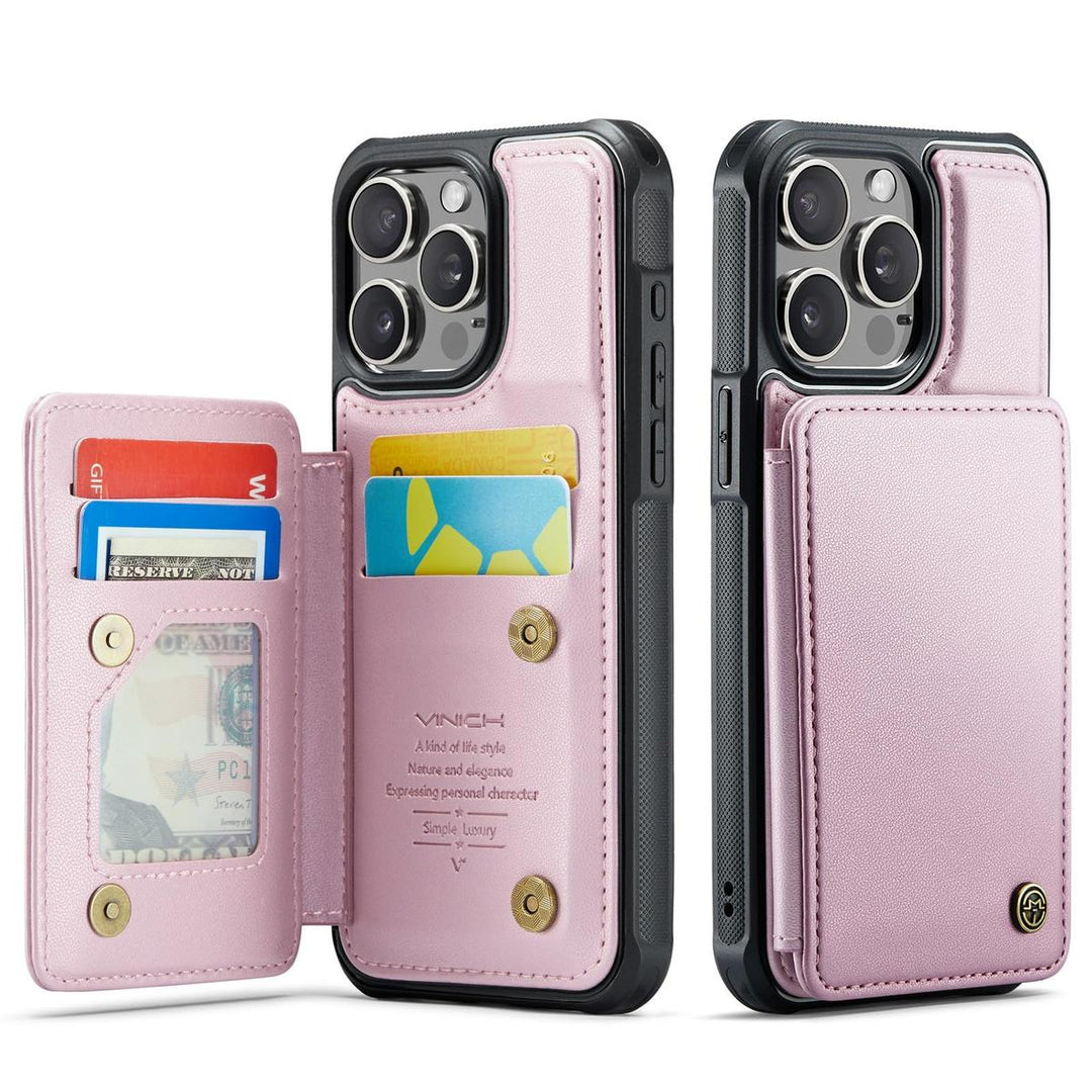 Vinich WalletPro for iPhone 12/12 Pro-Purple - DOKUTRONIX