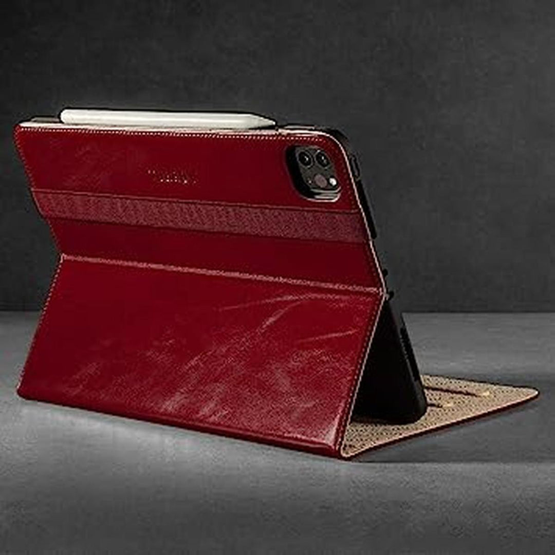 TORRO Genuine Leather iPad Pro 11 Case - Red - DOKUTRONIX