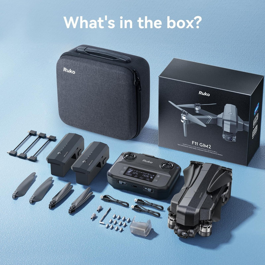 Ruko F11GIM2: 4K Gimbal Drone with 96 Min Flight Time