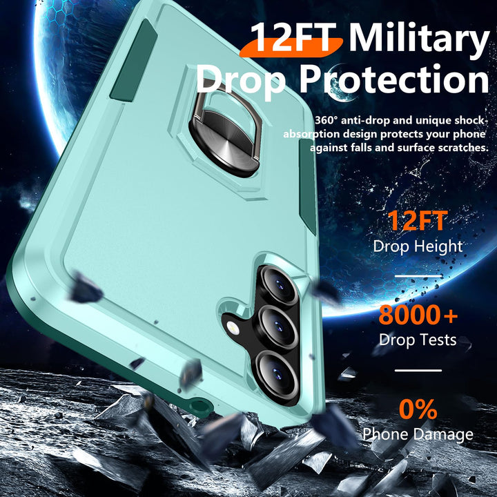 Red2Fire Designed for Samsung Galaxy A16 5G Case, [Military Grade Drop Protection] Non-Slip Heavy Duty Full Body Shockproof Protection Phone Case Galaxy A16 5G Case,Black - DOKUTRONIX