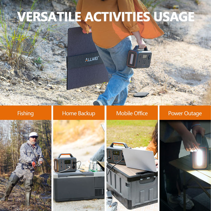 ALLWEI Solar Generator 280Wh