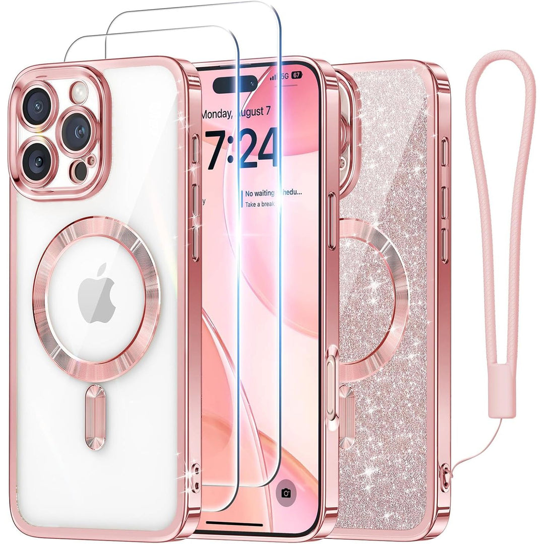 Cosmic Orange Glitter MagSafe Case for iPhone 17 Pro Max