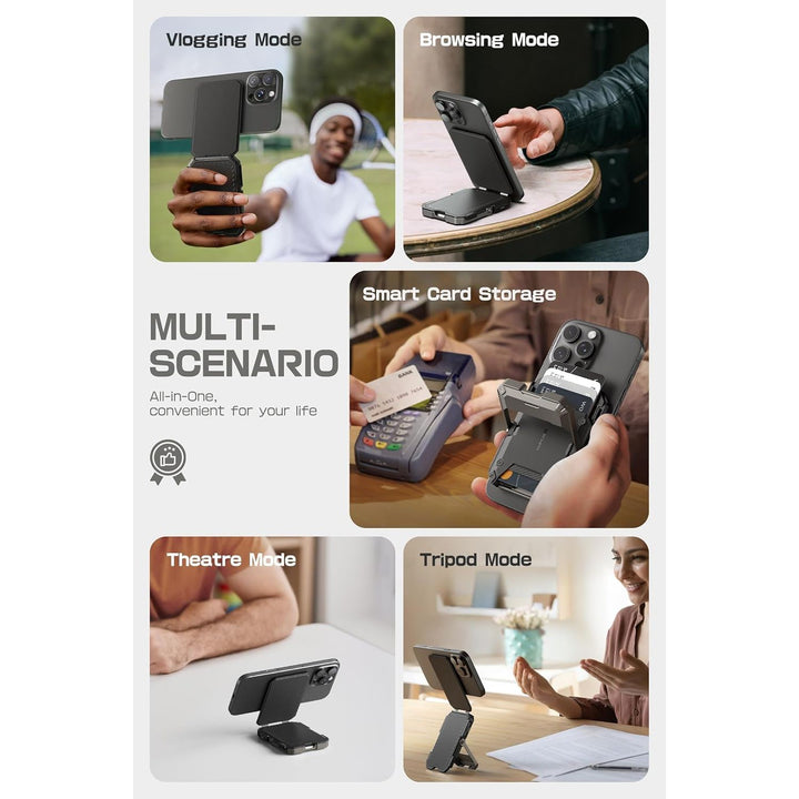 MagSafe Stand Wallet: RFID-Blocker for iPhone - DOKUTRONIX