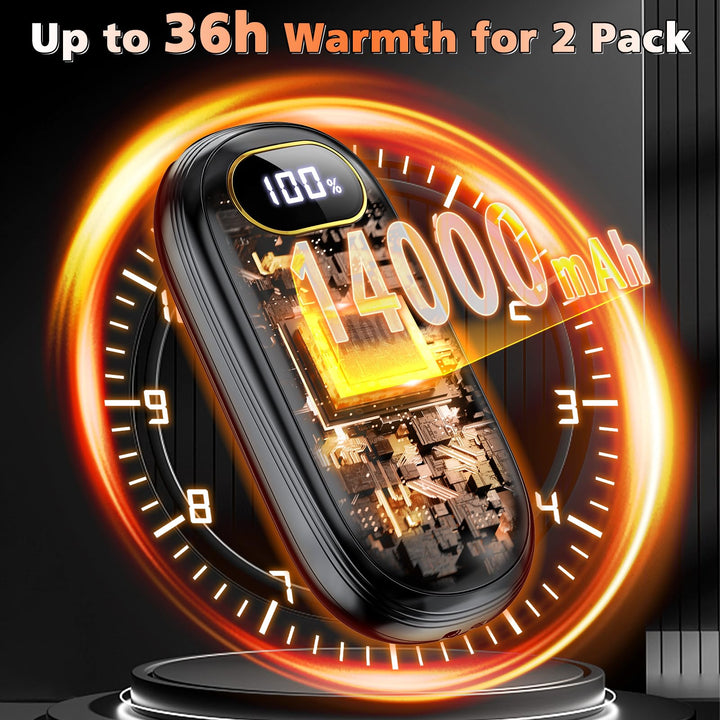2Pack Electric Hand Warmers: 131℉ Heat