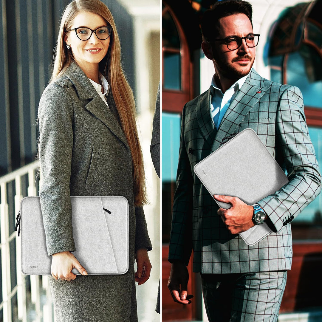 Gray Shockproof 13.3 Laptop Sleeve & Accessory Bag