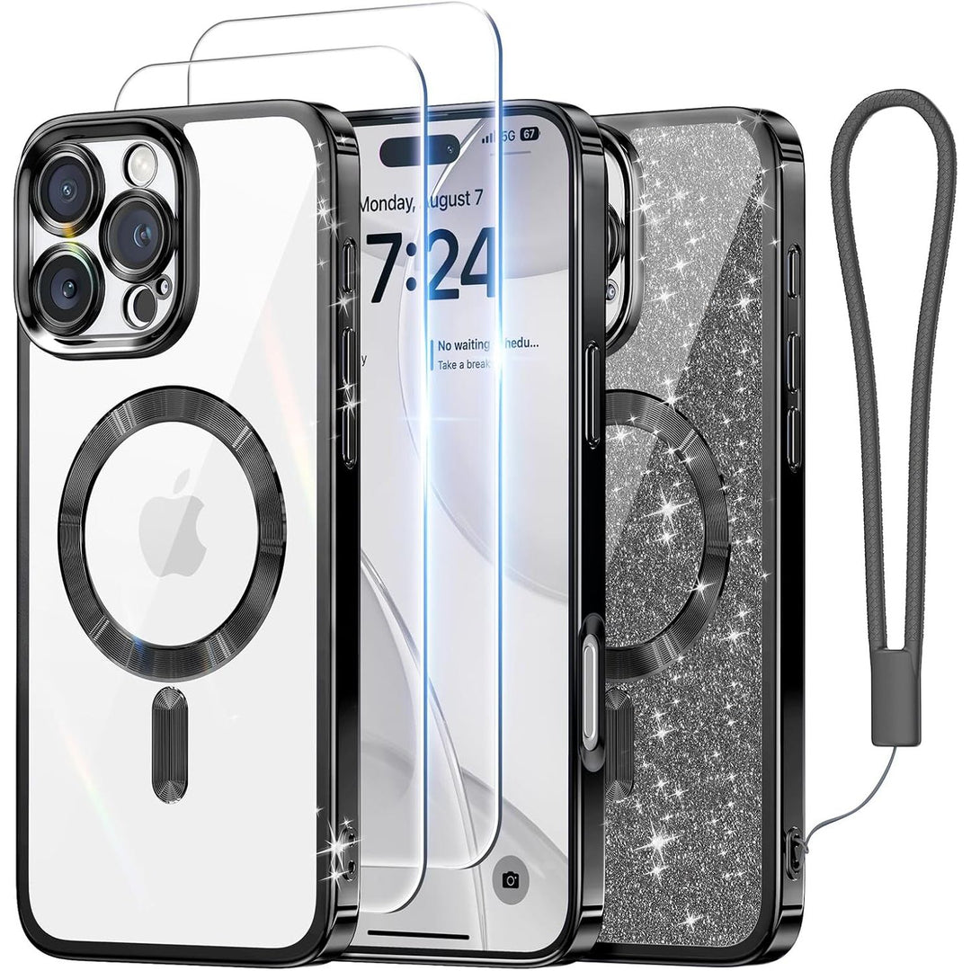 Cosmic Orange Glitter MagSafe Case for iPhone 17 Pro Max