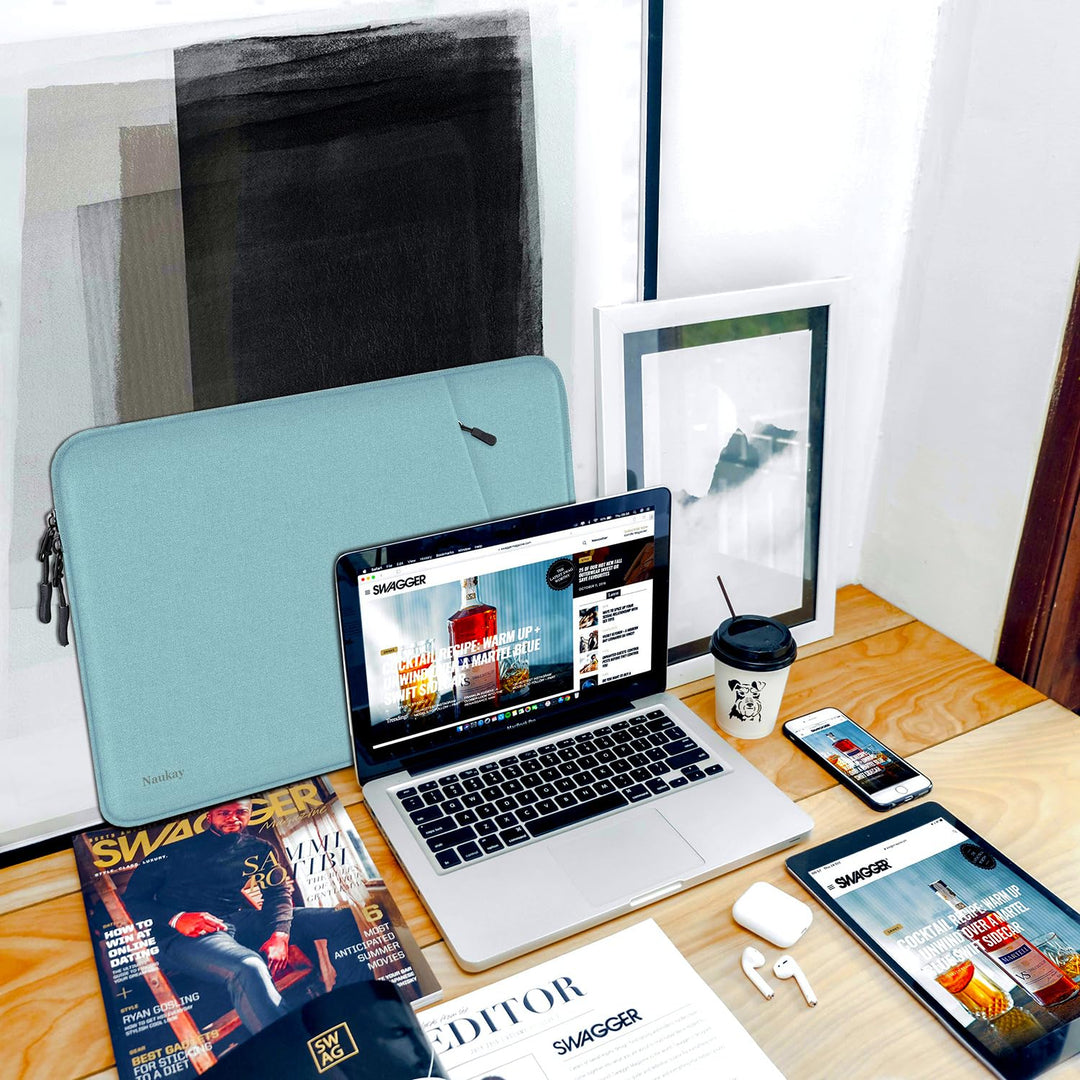 Gray Shockproof 13.3 Laptop Sleeve & Accessory Bag