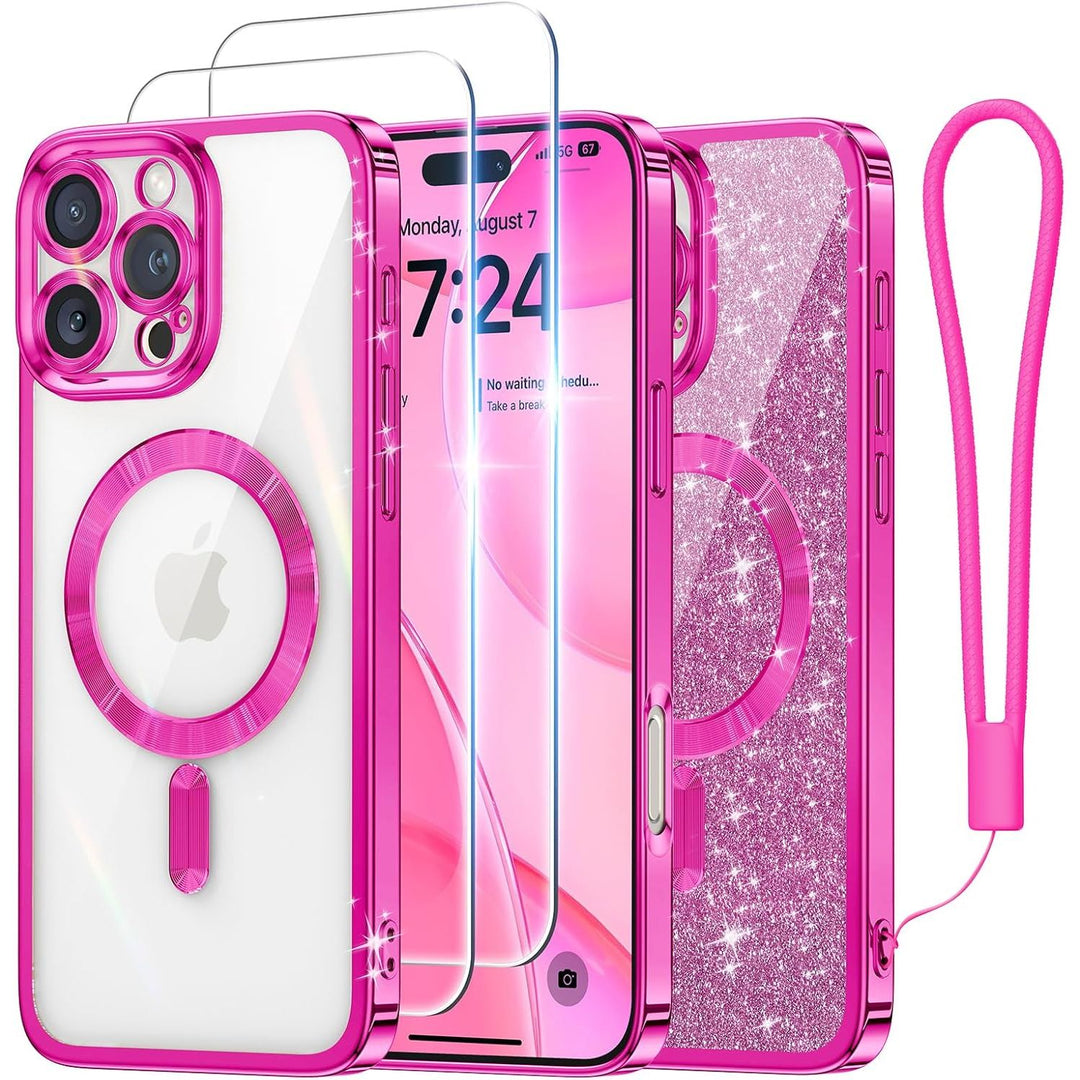 Cosmic Orange Glitter MagSafe Case for iPhone 17 Pro Max