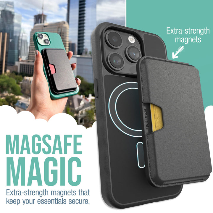 Smartish Vegan MagSafe Wallet - Slim & Stylish Holder - DOKUTRONIX