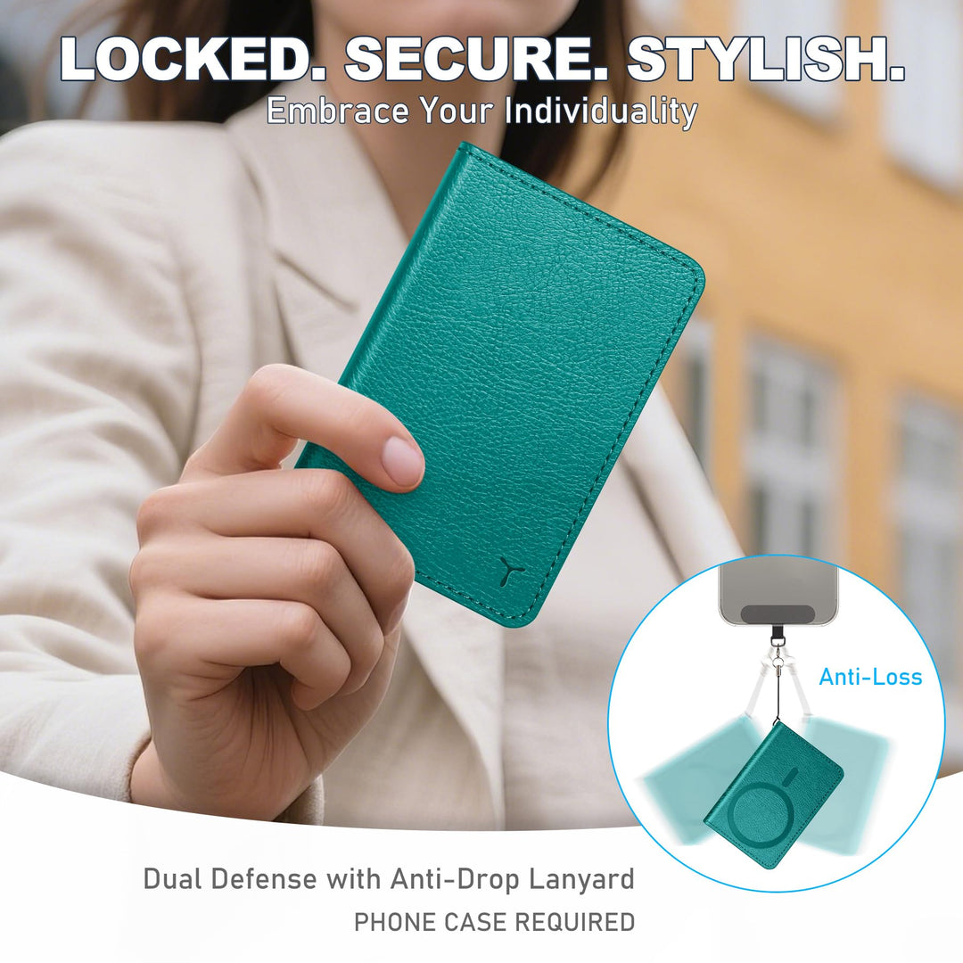 Magsafe PU Wallet - RFID, 6 Slots, Clear ID - DOKUTRONIX