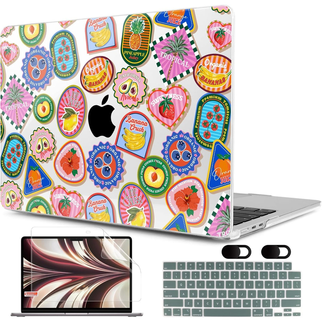 MEEgoodo Floral Hard Shell Case for MacBook Air 13