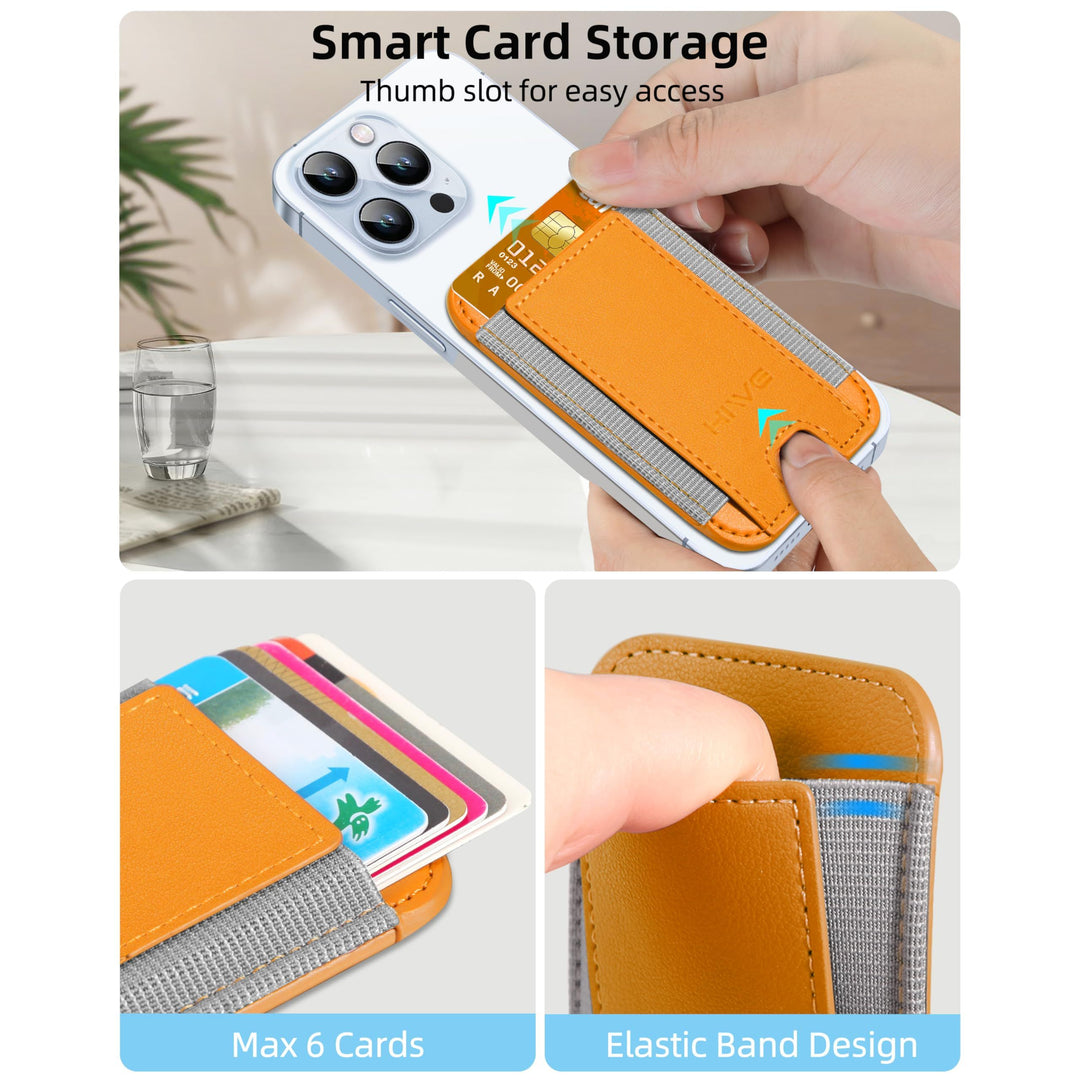 MagSafe Slim Wallet: Magnetic Leather Card Holder - DOKUTRONIX