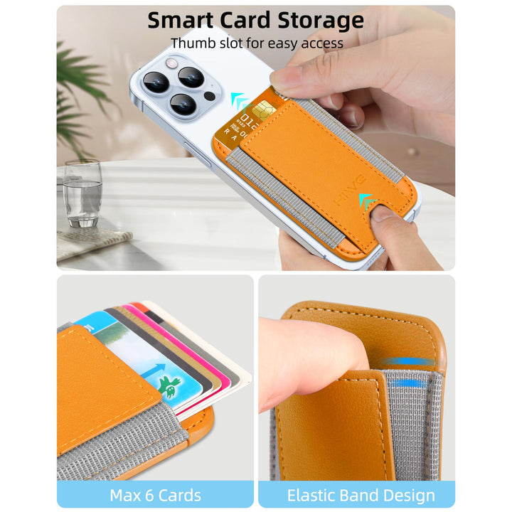 MagSafe Slim Wallet: Magnetic Leather Card Holder - DOKUTRONIX