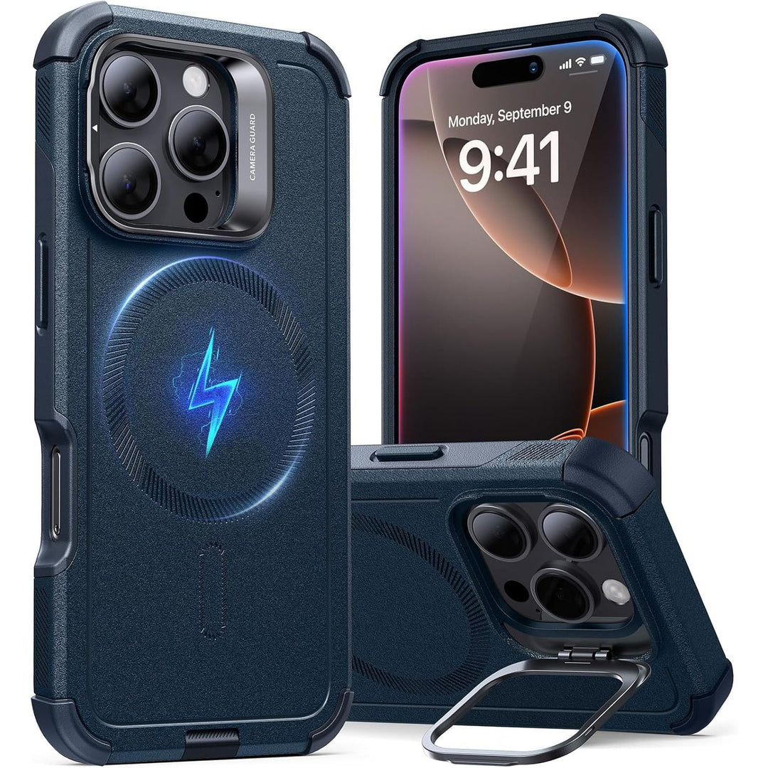 ESR Cyber Series MagSafe Stand Case, 23ft Drop, Green