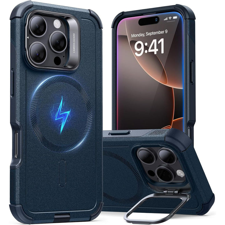 ESR Cyber Series MagSafe Stand Case, 23ft Drop, Green