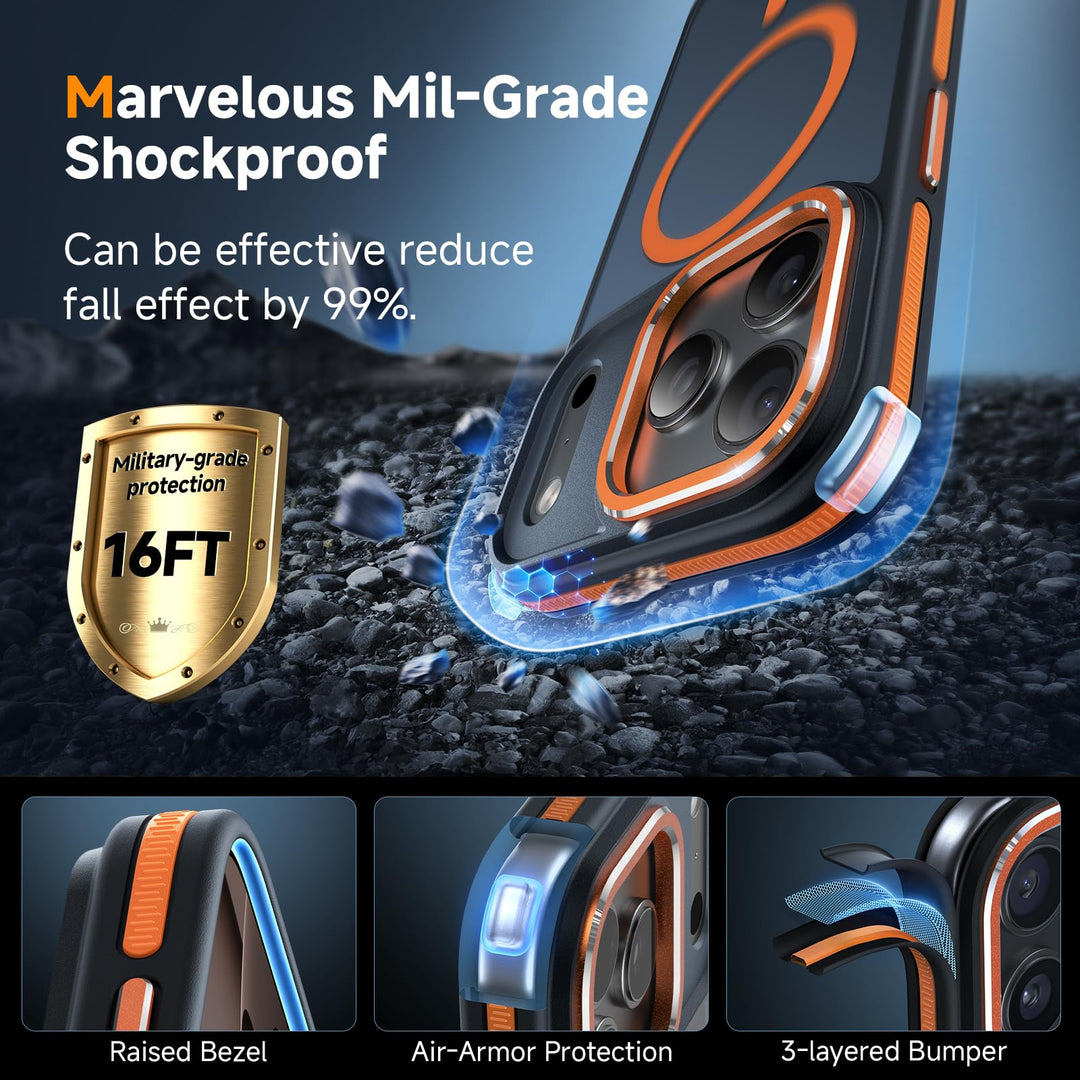 MagneFlex 3-in-1 iPhone 17 Pro Max Case - Red