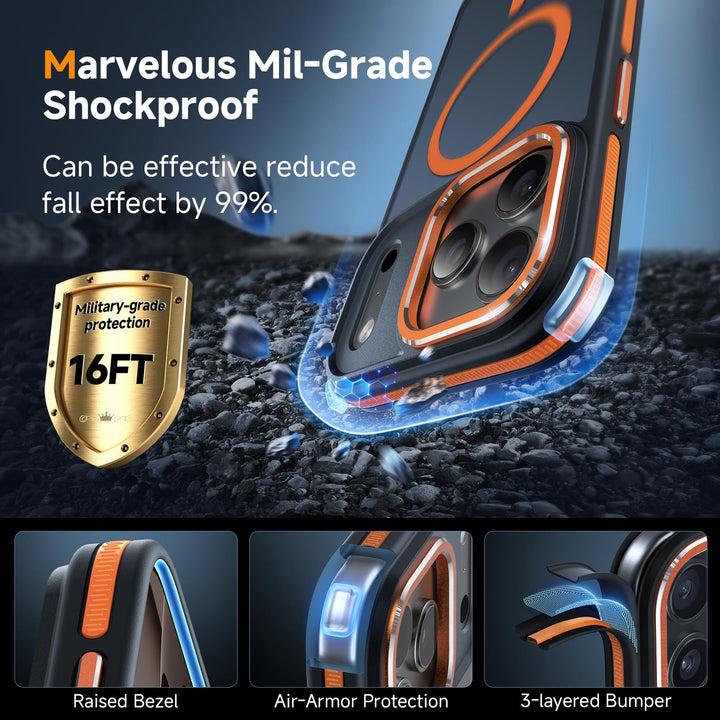 MagneFlex 3-in-1 iPhone 17 Pro Max Case - Red